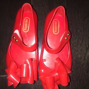 Mini Melissa red shoes